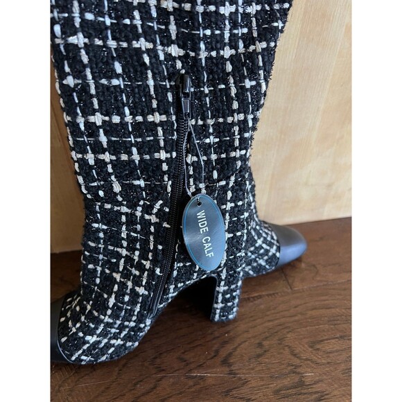 Steve Madden Ally-C Boucle Cap Toe Tall Boots Wide Calf 6.5 - Picture 2 of 7